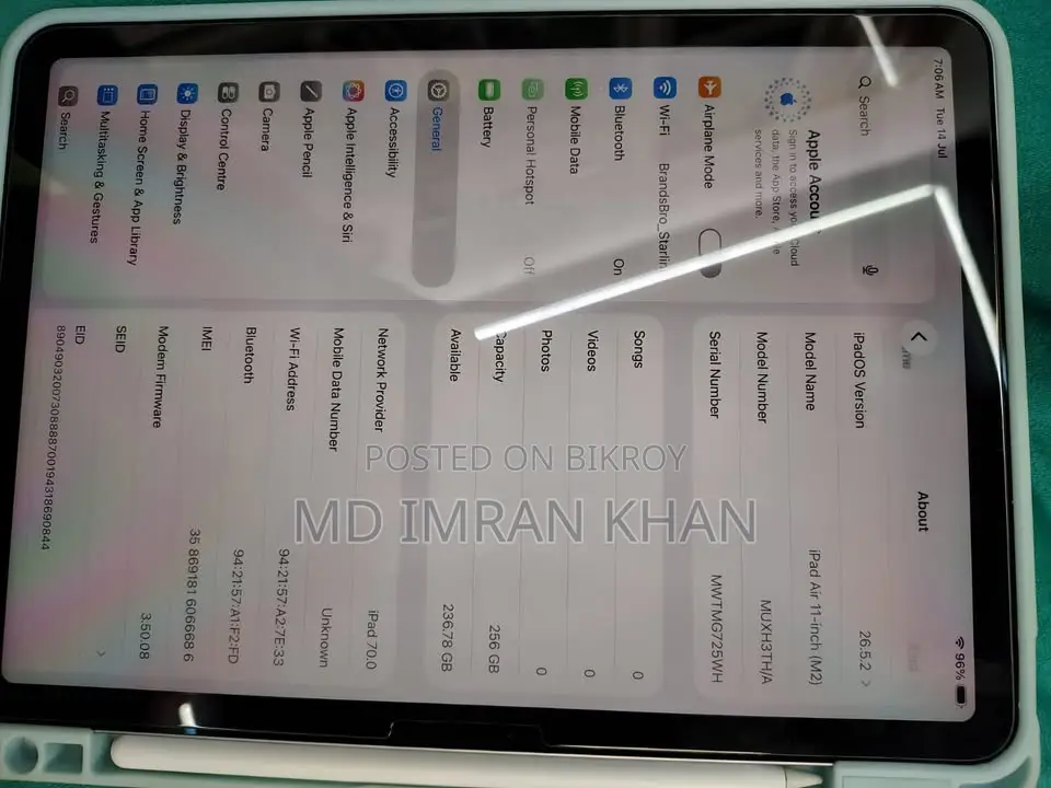 Apple iPad Air 11 (2024) 256 GB Gray