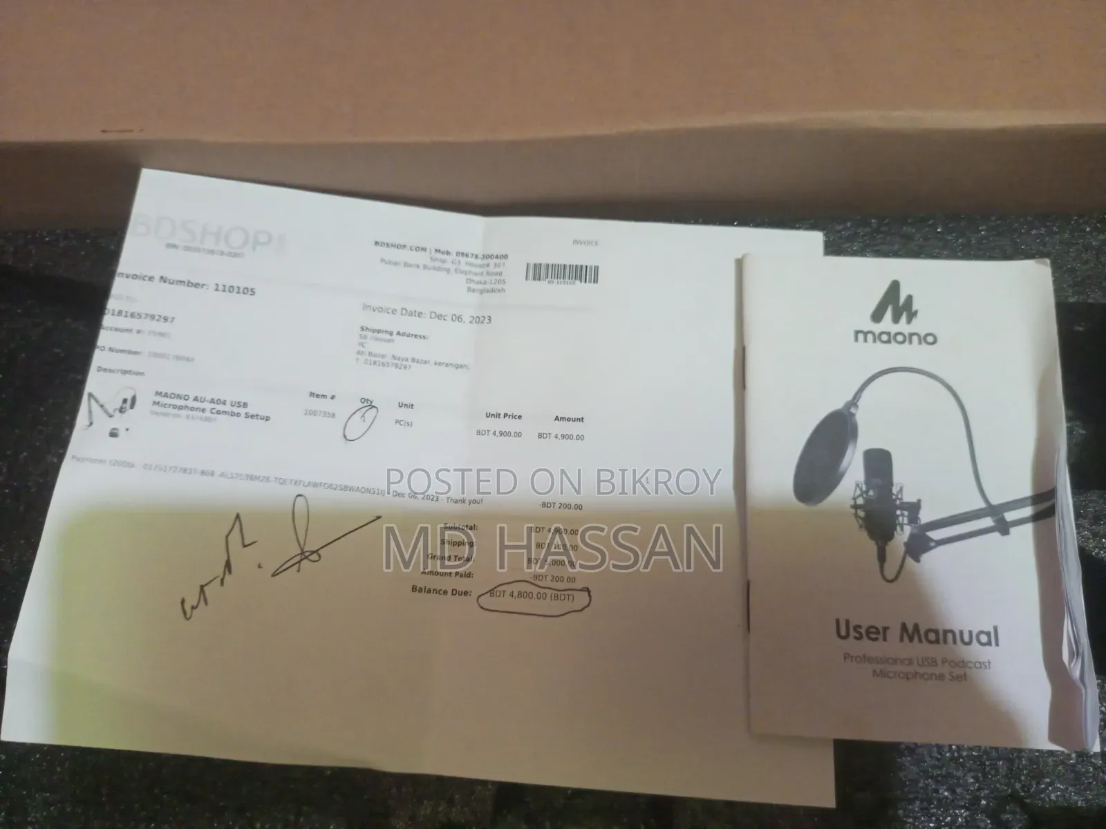 Maono AU-A04 Condenser Microphone