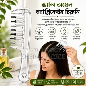 Scalp Oil Applicator Roller Ball Hair Oil Dispenser Comb