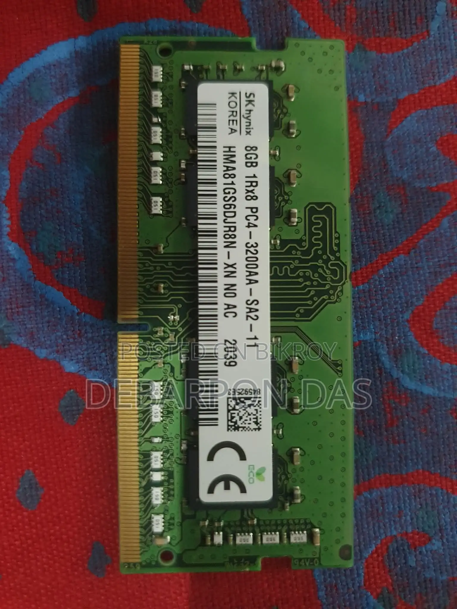 Sk Hynix 8gb Ddr4 Laptop Ram
