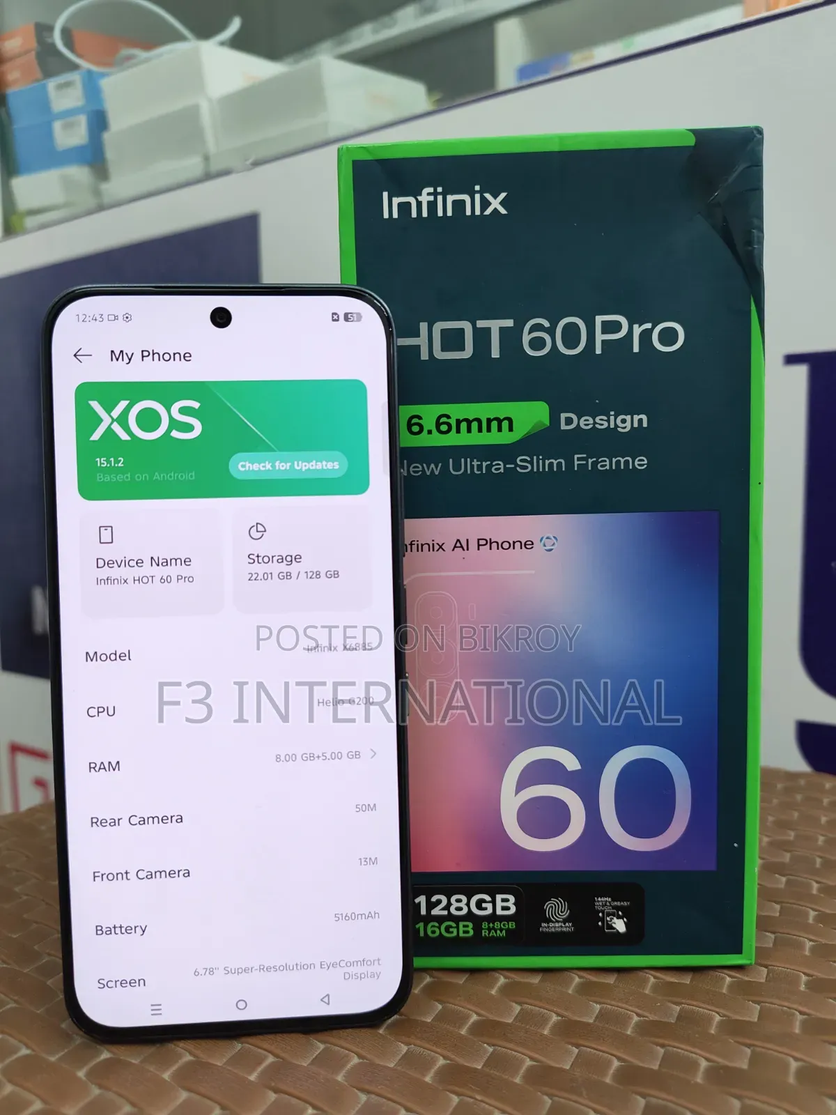 Infinix Hot 60 Pro 128 GB Black