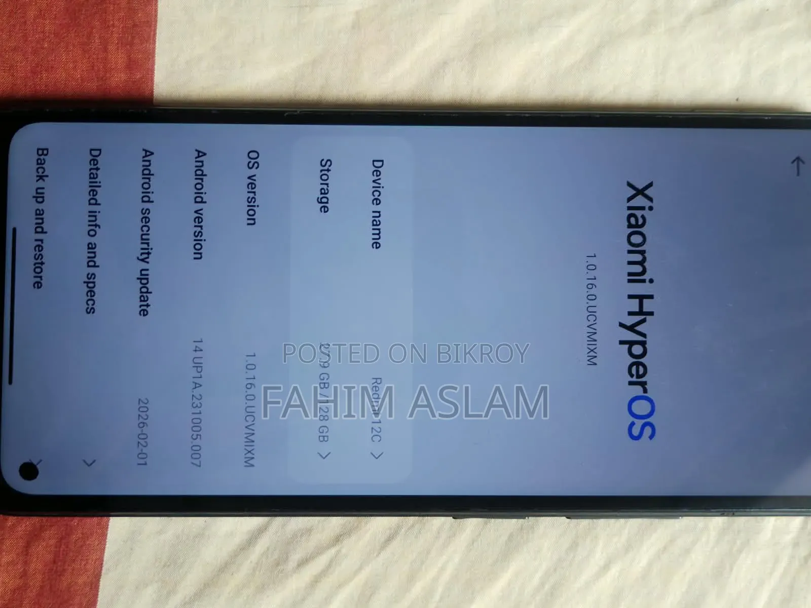 Xiaomi Redmi 12C 128 GB Black
