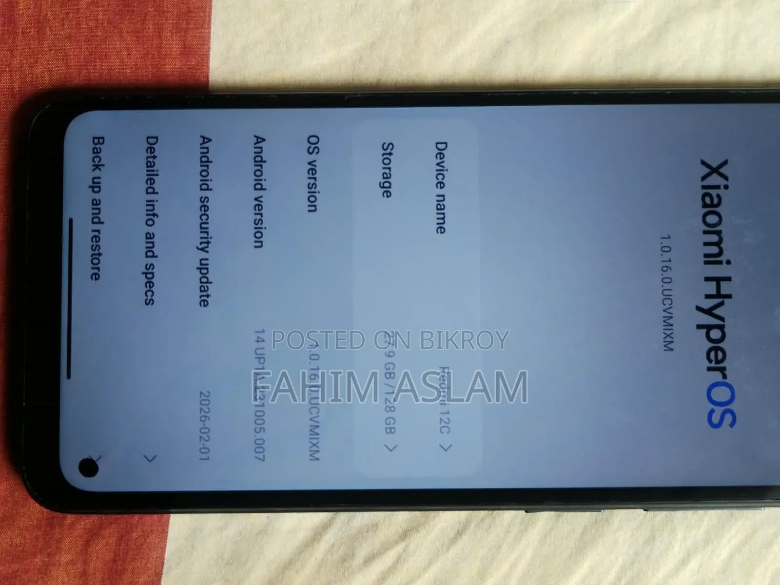 Xiaomi Redmi 12C 128 GB Black