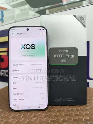 ইনফিনিক্স নোট এজ ২৫৬ জিবি ব্ল্যাক