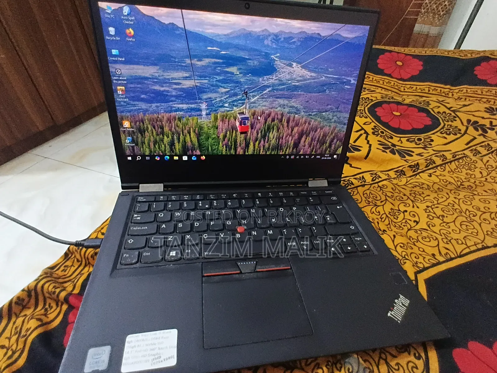 Laptop Lenovo ThinkPad X380 Yoga 8GB Intel Core i5 SSD 256GB