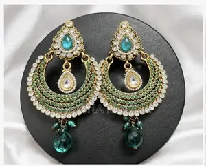 Premium Teal Green Statement Earrings