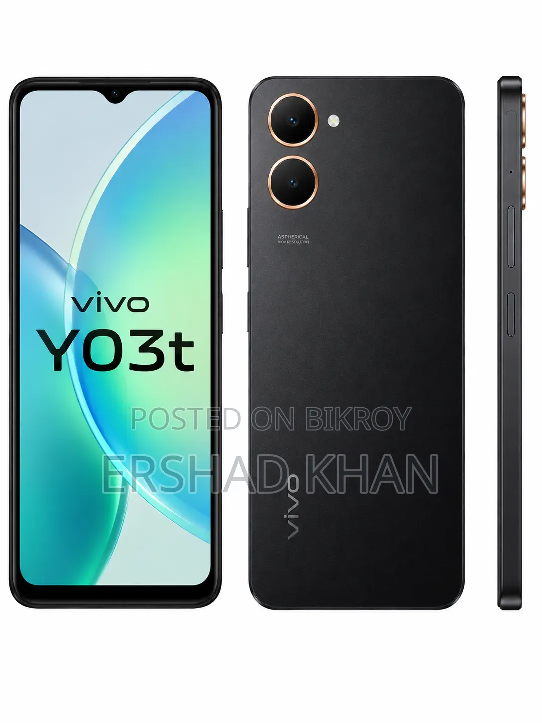 Vivo Y03t 64 GB Black