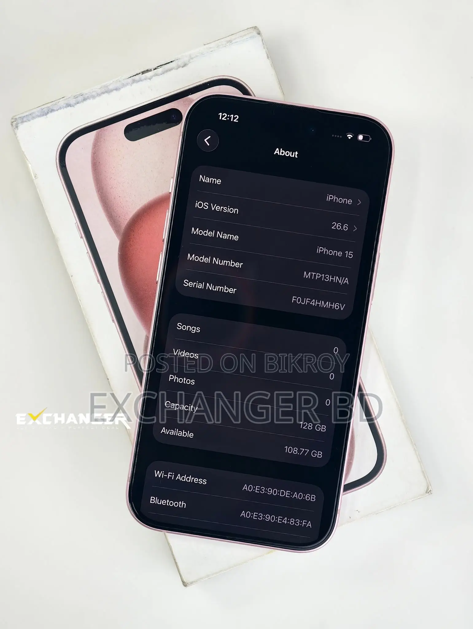 Apple iPhone 15 128 GB Pink