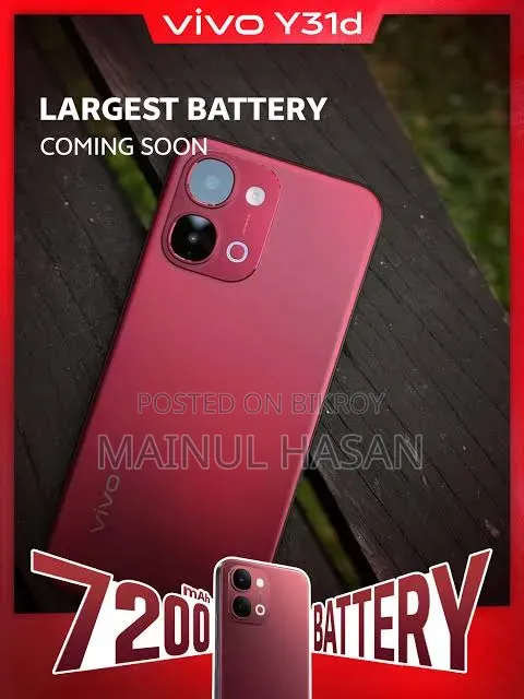 New Vivo Y31d 128 GB