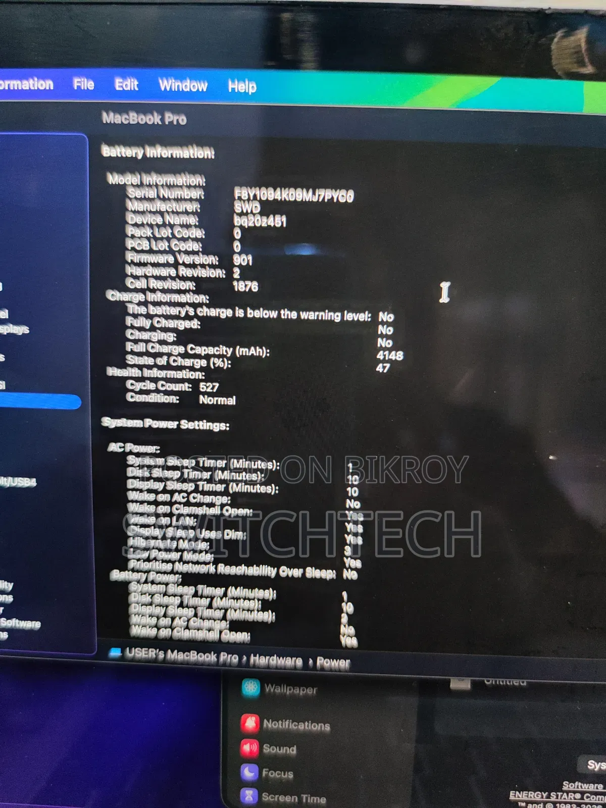 Laptop Apple MacBook Pro 2020 16GB Intel Core i7 SSD 512GB