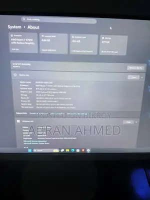 Desktop Computer Acer 8GB AMD Ryzen 7 SSD 512GB