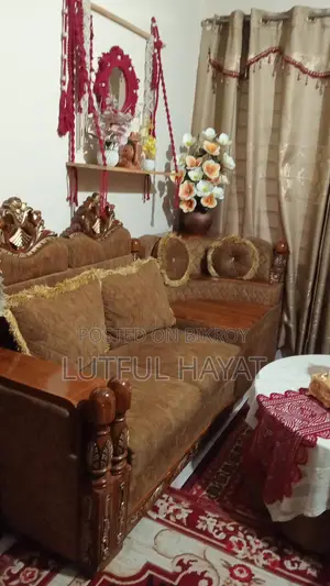 5 Sit Er Sofa,extra Divan ,Sofar Table Ar Sathe Aro 5ta Table Er Sit