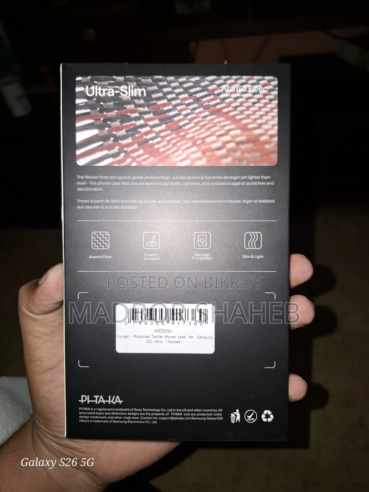 Samsung Galaxy S25 Ultra Official PITAKA Case