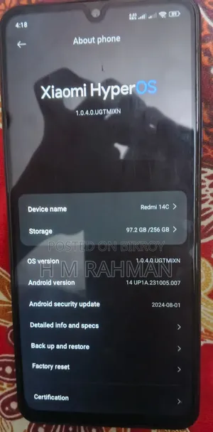 Xiaomi Redmi 14C 256 GB Black