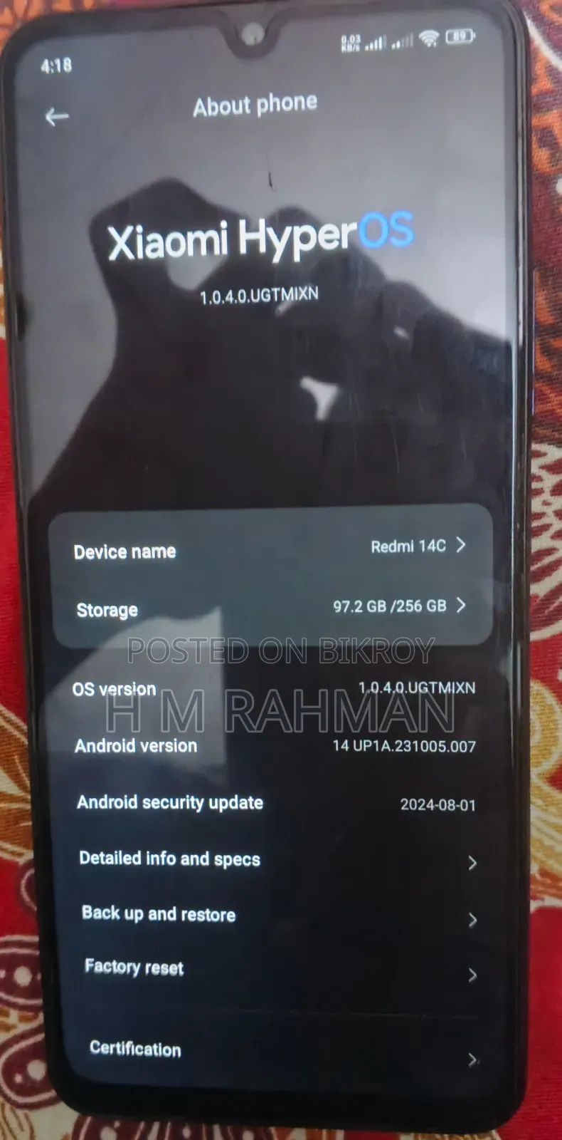 Xiaomi Redmi 14C 256 GB Black