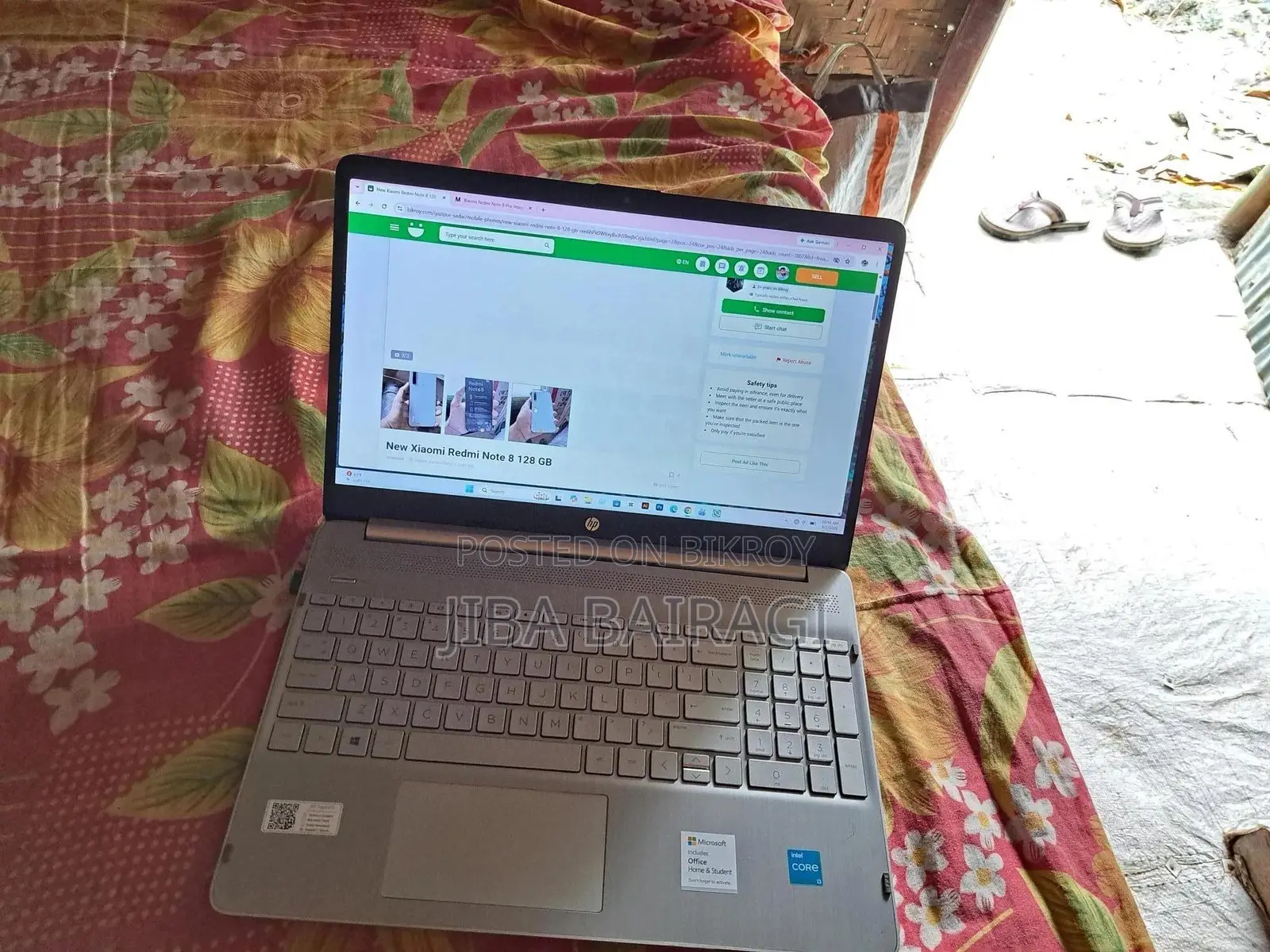 Laptop HP 15s 8GB Intel Core i3 SSD 256GB