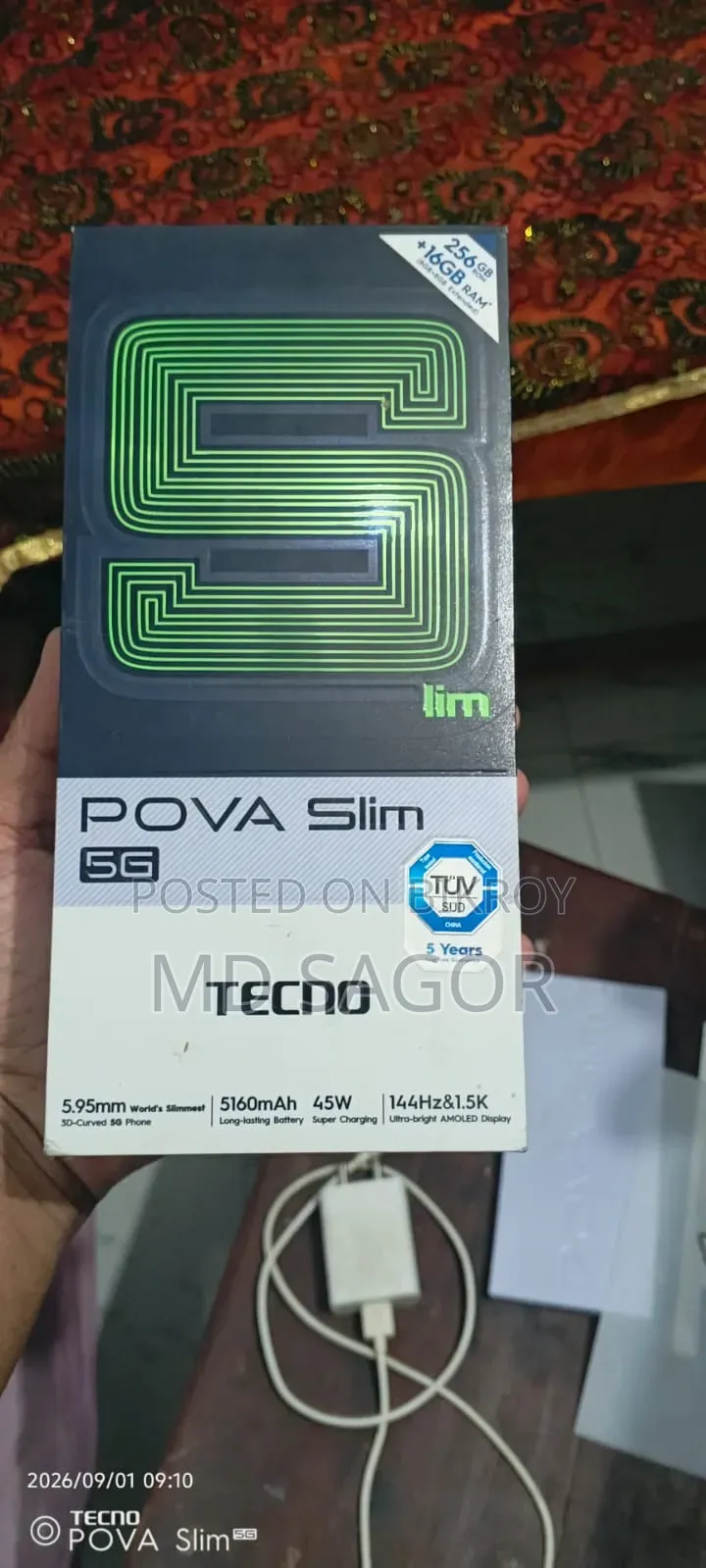 Tecno Pova Slim 5G 128 GB Black