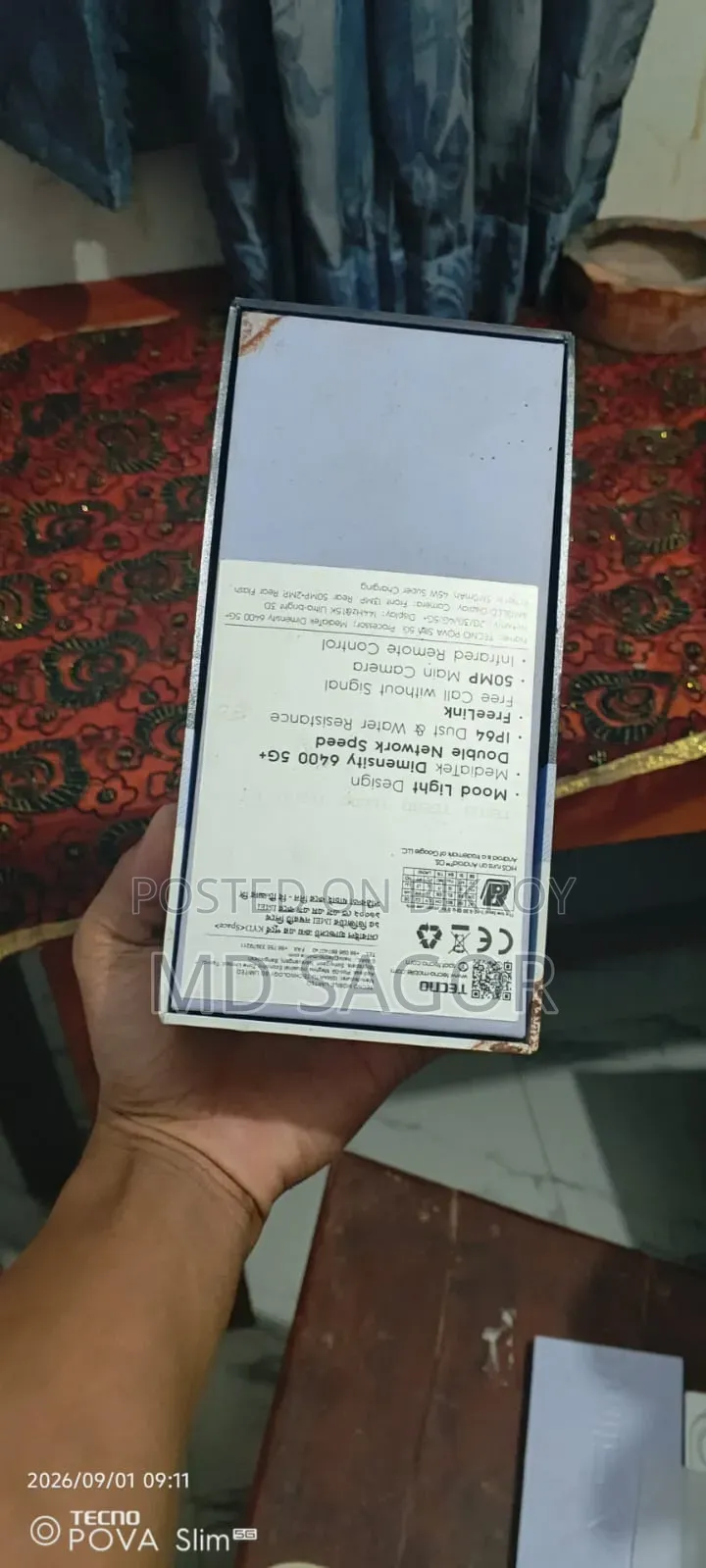 Tecno Pova Slim 5G 128 GB Black
