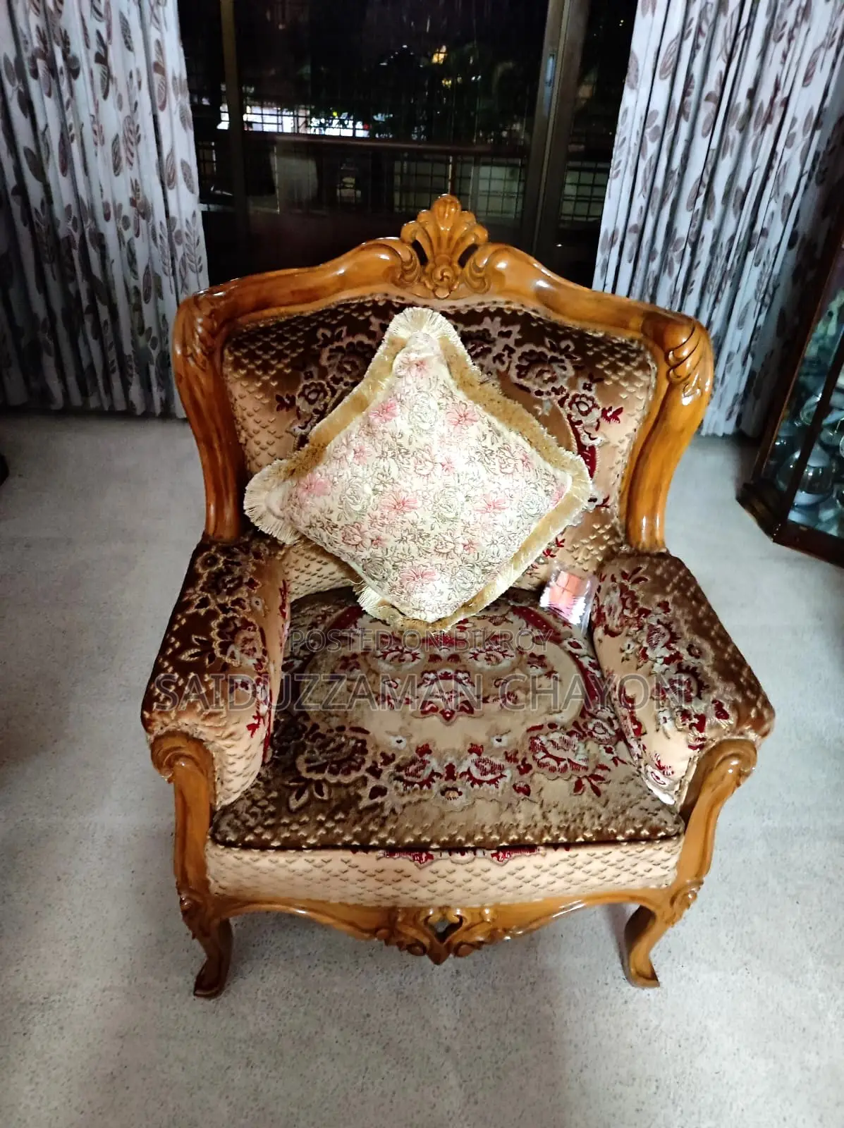 Wooden Sofa Set - 9 Seat. Fresh Condition.