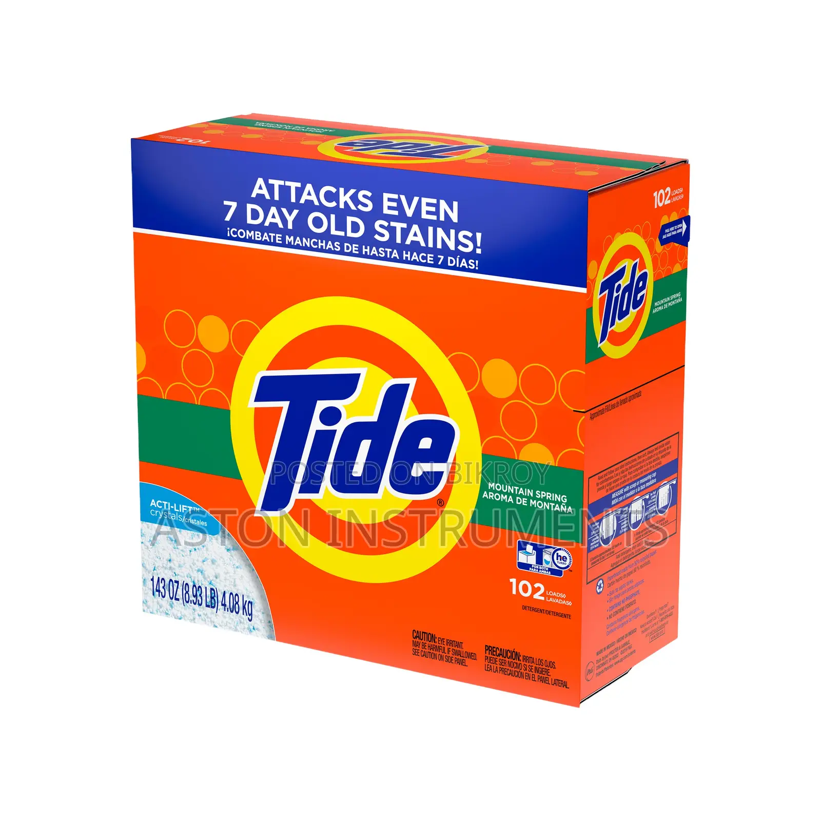 Tide Mountain Spring Detergent Powder 4.08Kg