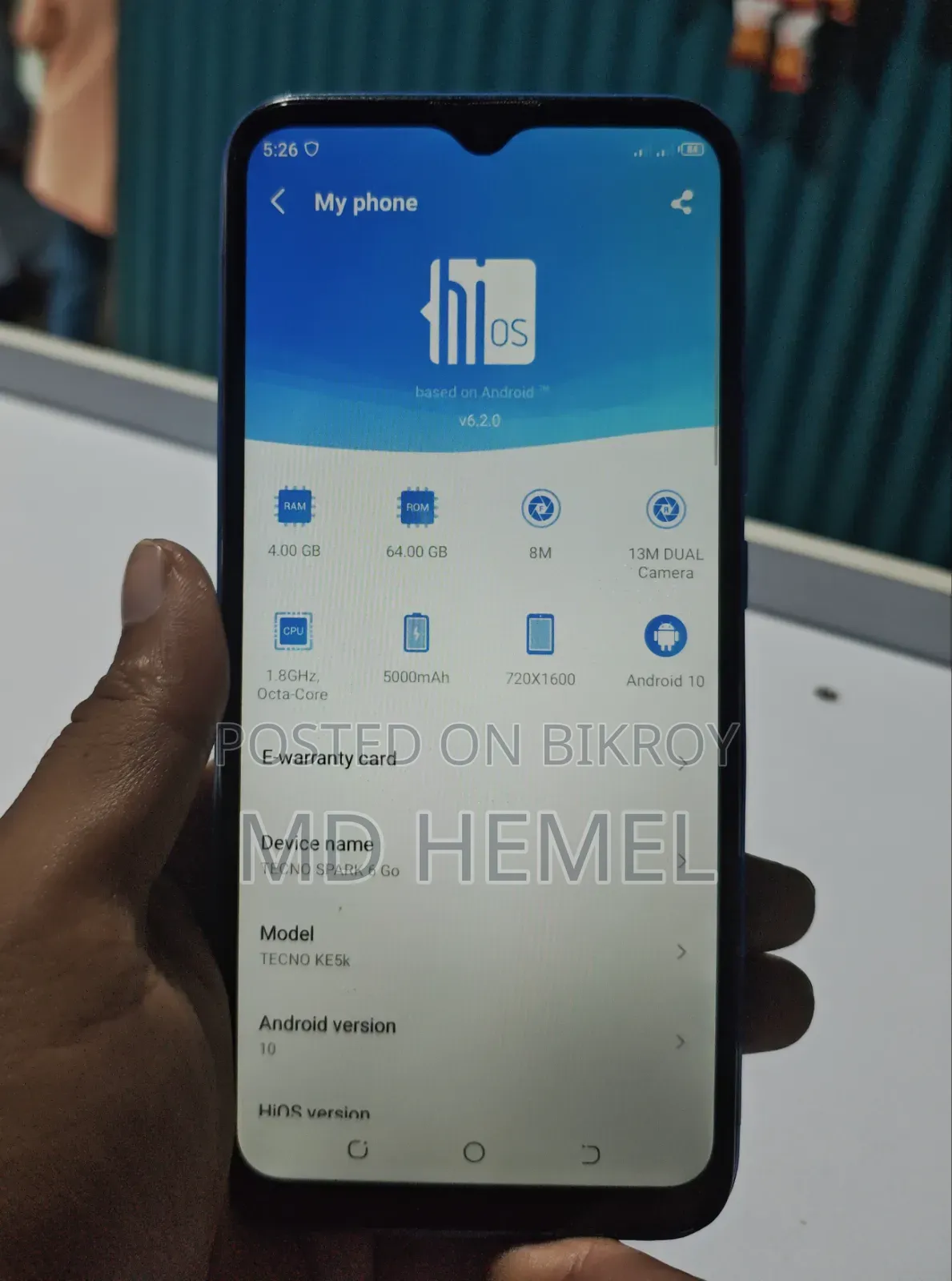 Tecno Spark Go 64 GB Blue