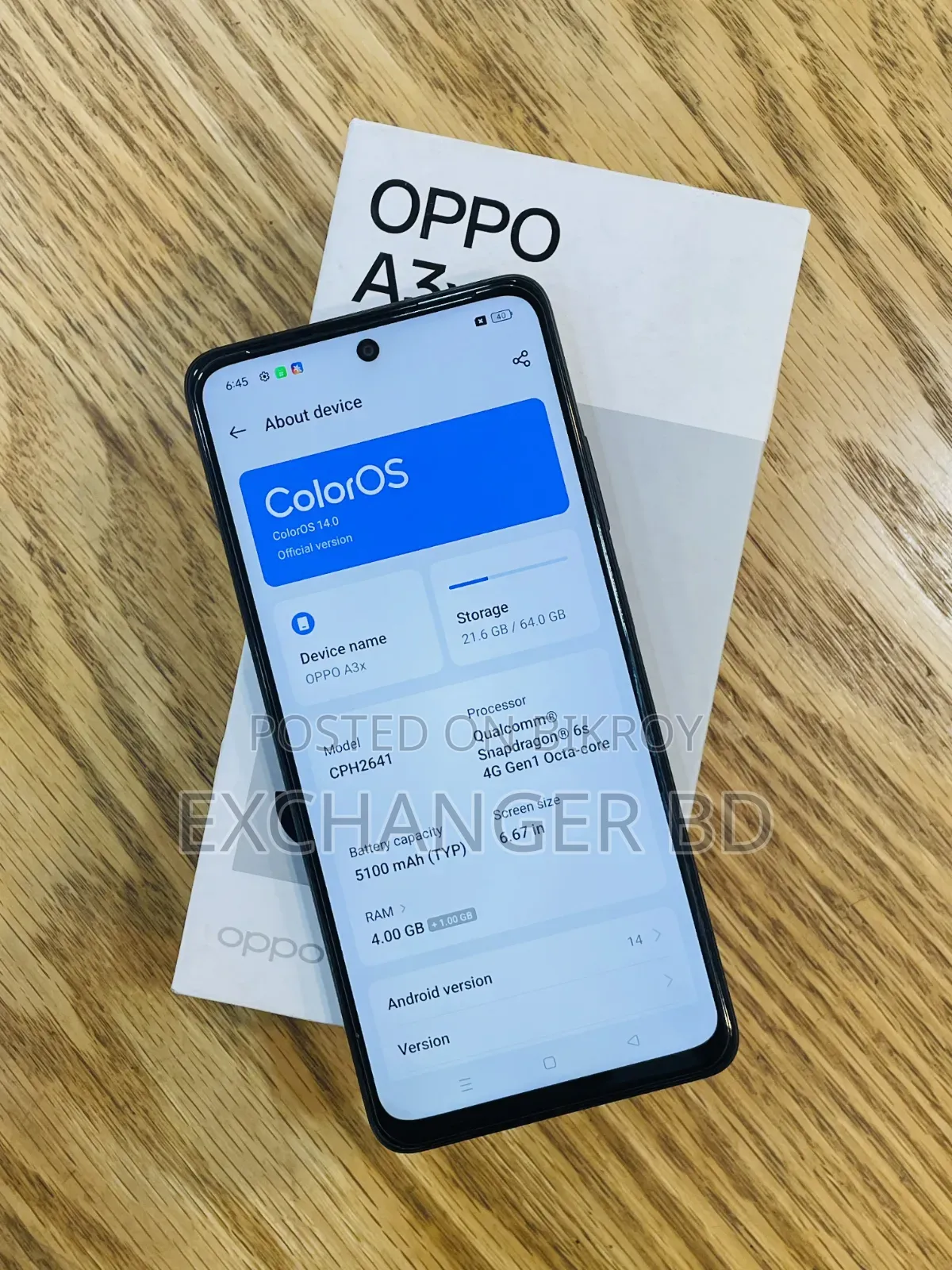 Oppo A3x 64 GB Purple