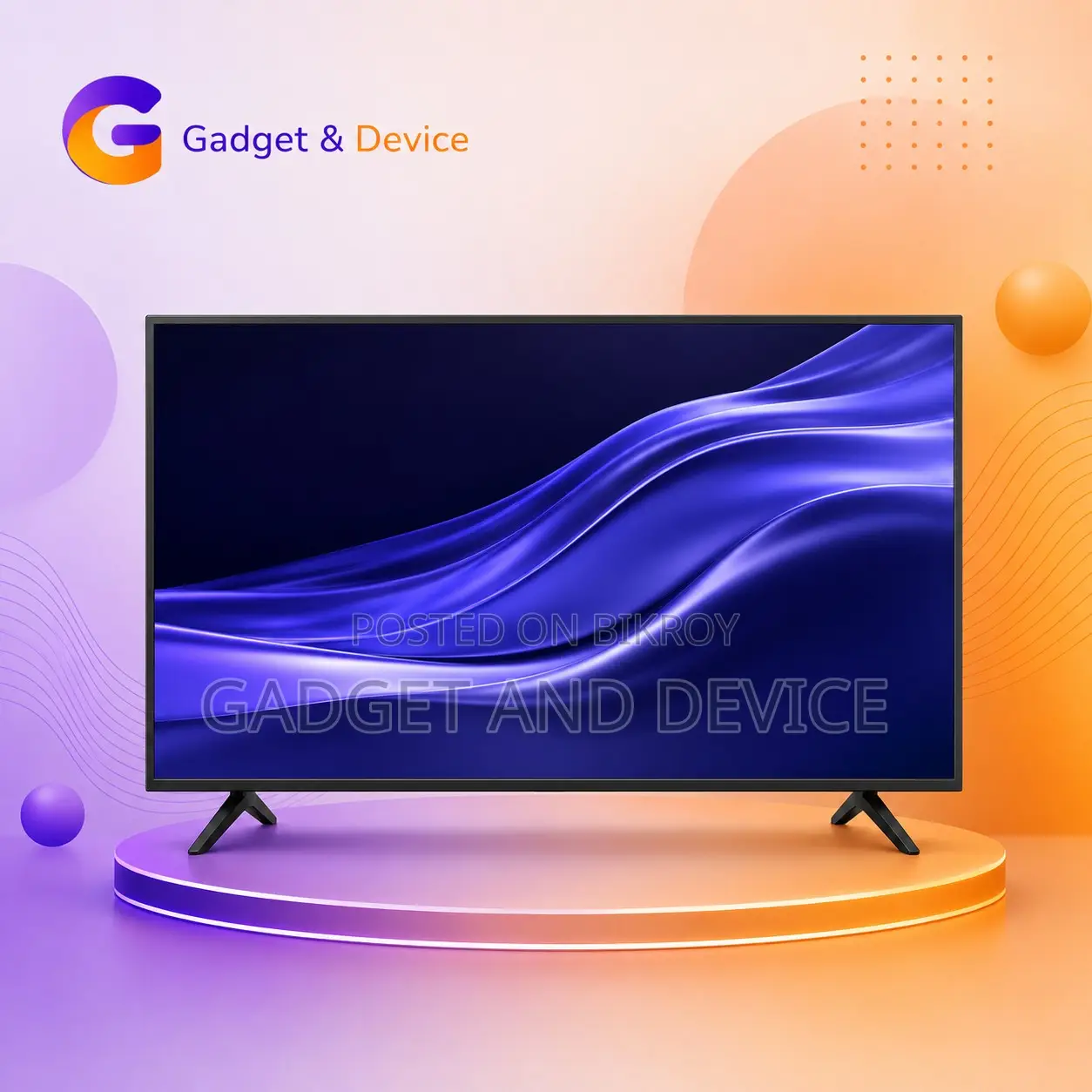 43′′Inch Double Single Glass Full HD Television