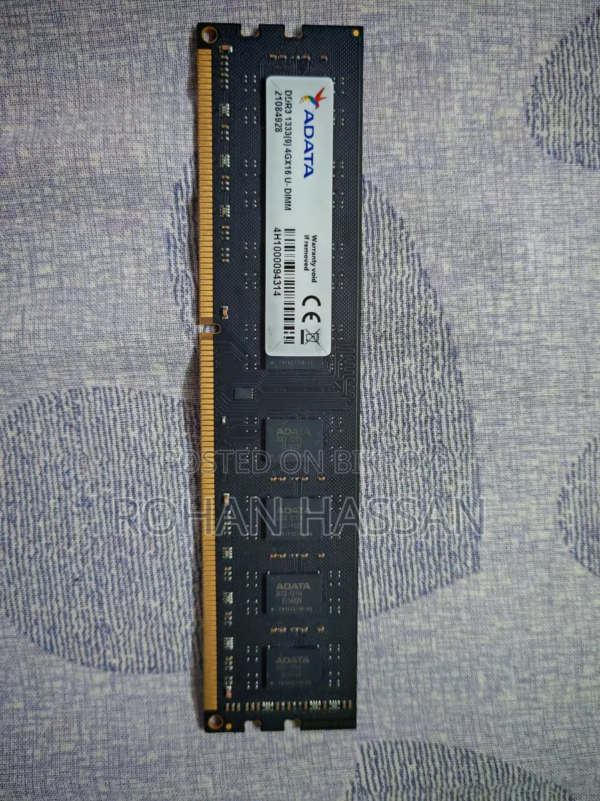 Adata 4gb Ddr3  Desktop Ram