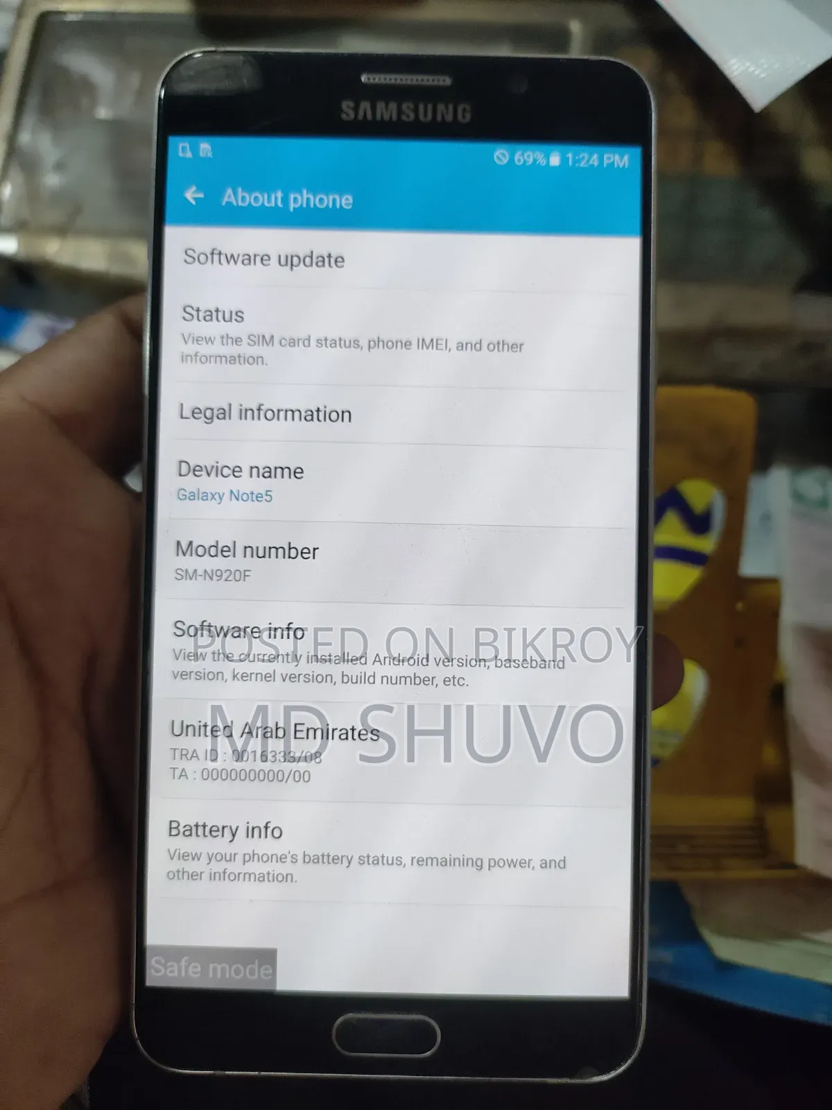 Samsung Galaxy Note 5 32 GB Black