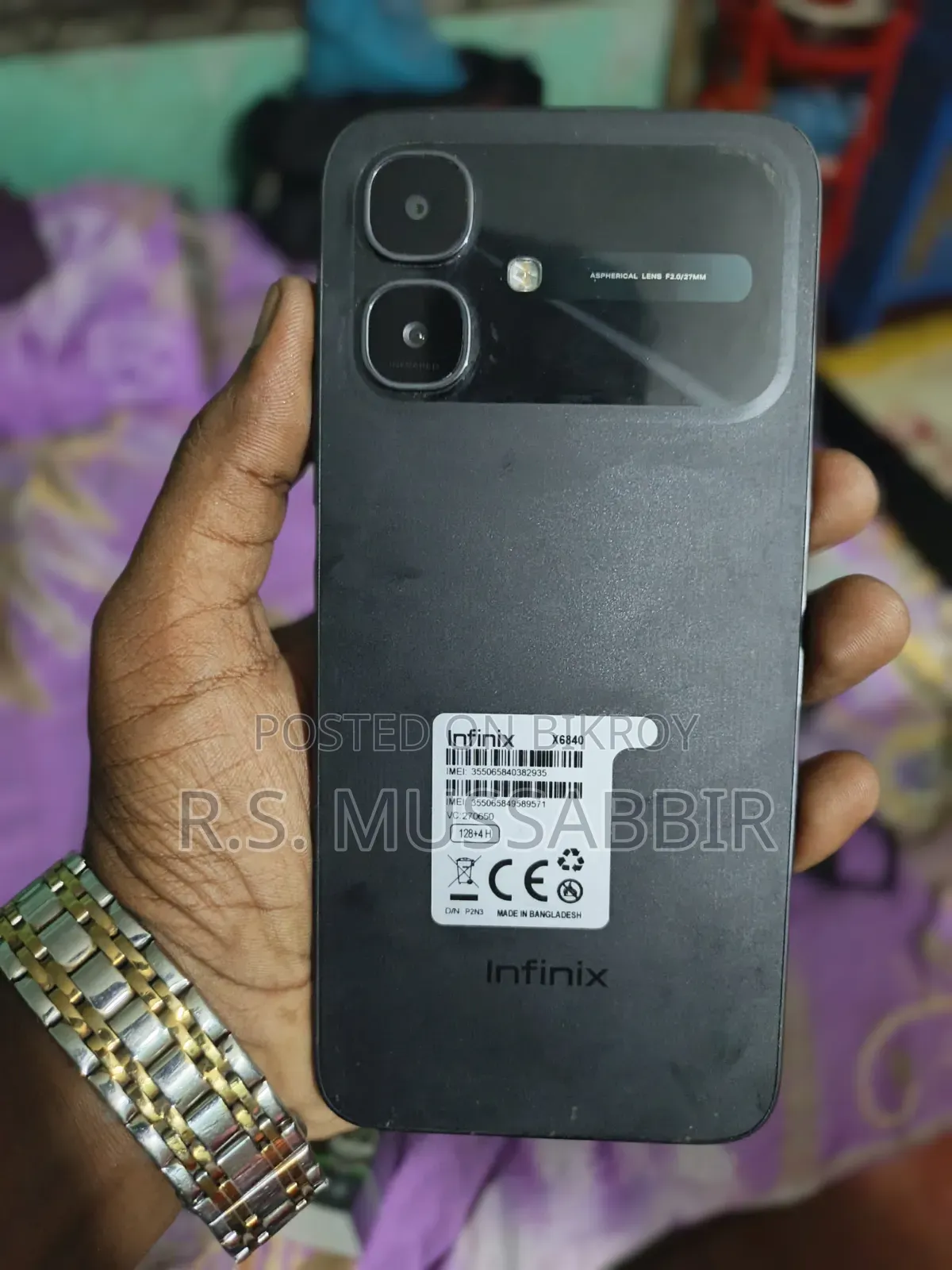 New Infinix Smart 20 128 GB Black