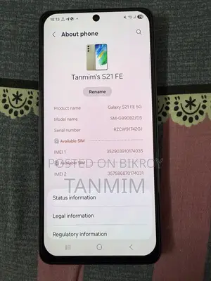 Samsung Galaxy S21 FE 5G 128 GB Gray