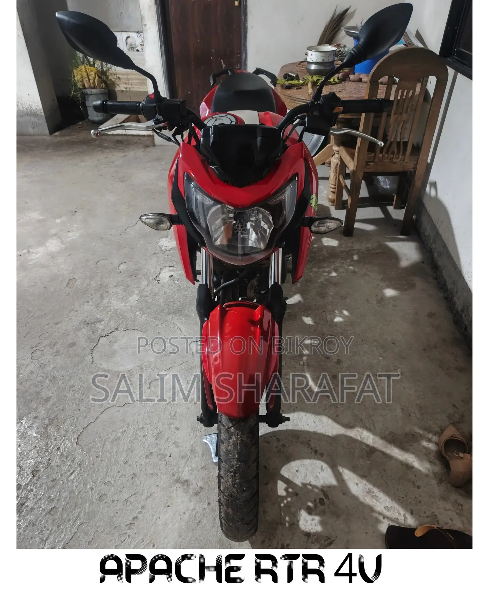 TVS Apache 160 4V 2019 Red