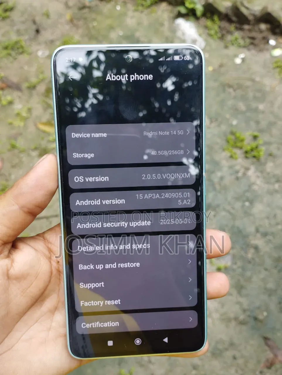 Realme 14 256 GB Blue