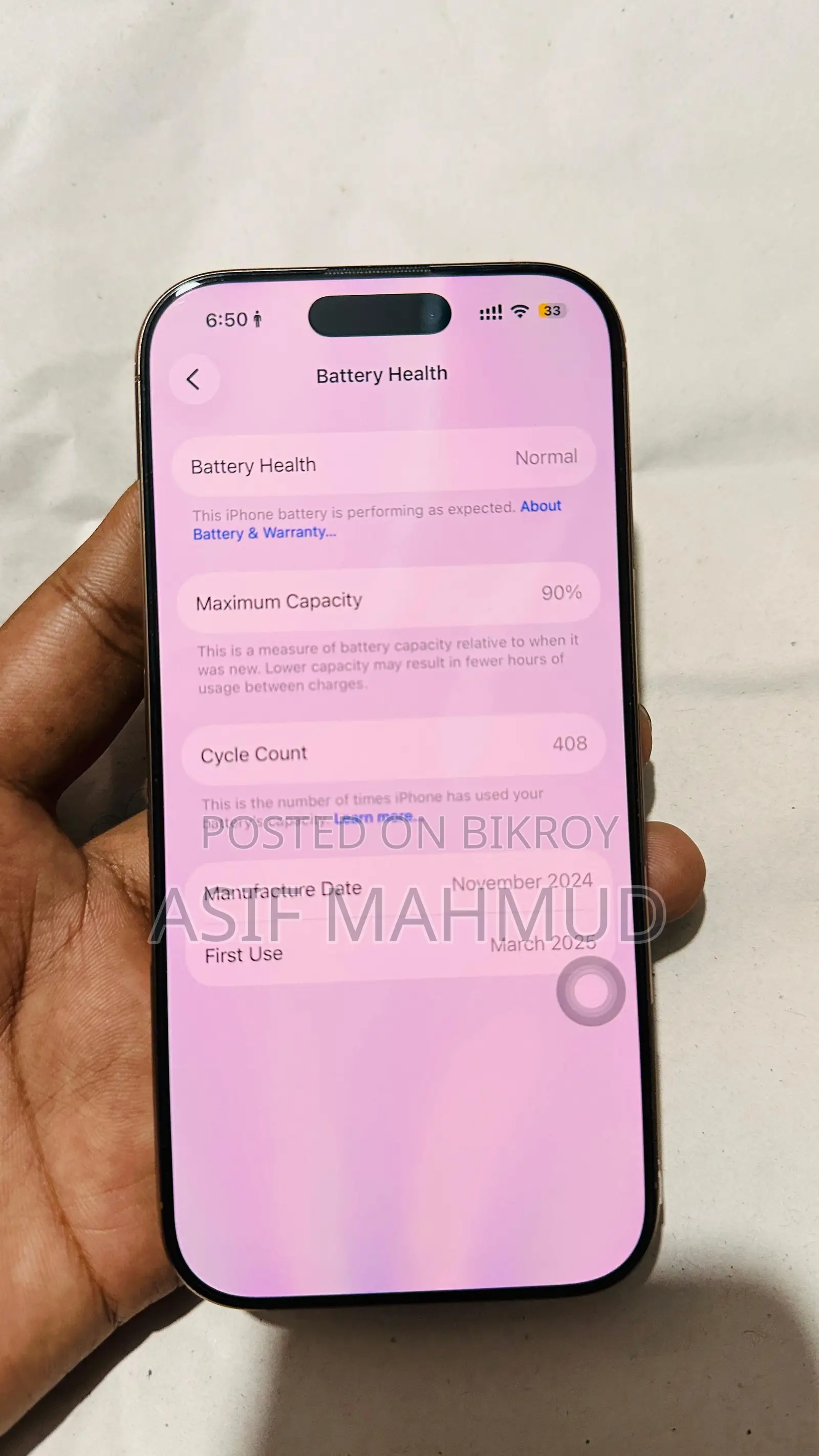 Apple iPhone 16 Pro 128 GB Rose Gold