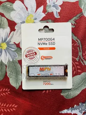 MiPhi MP700G4 512GB NVMe M.2 SSD With Dram