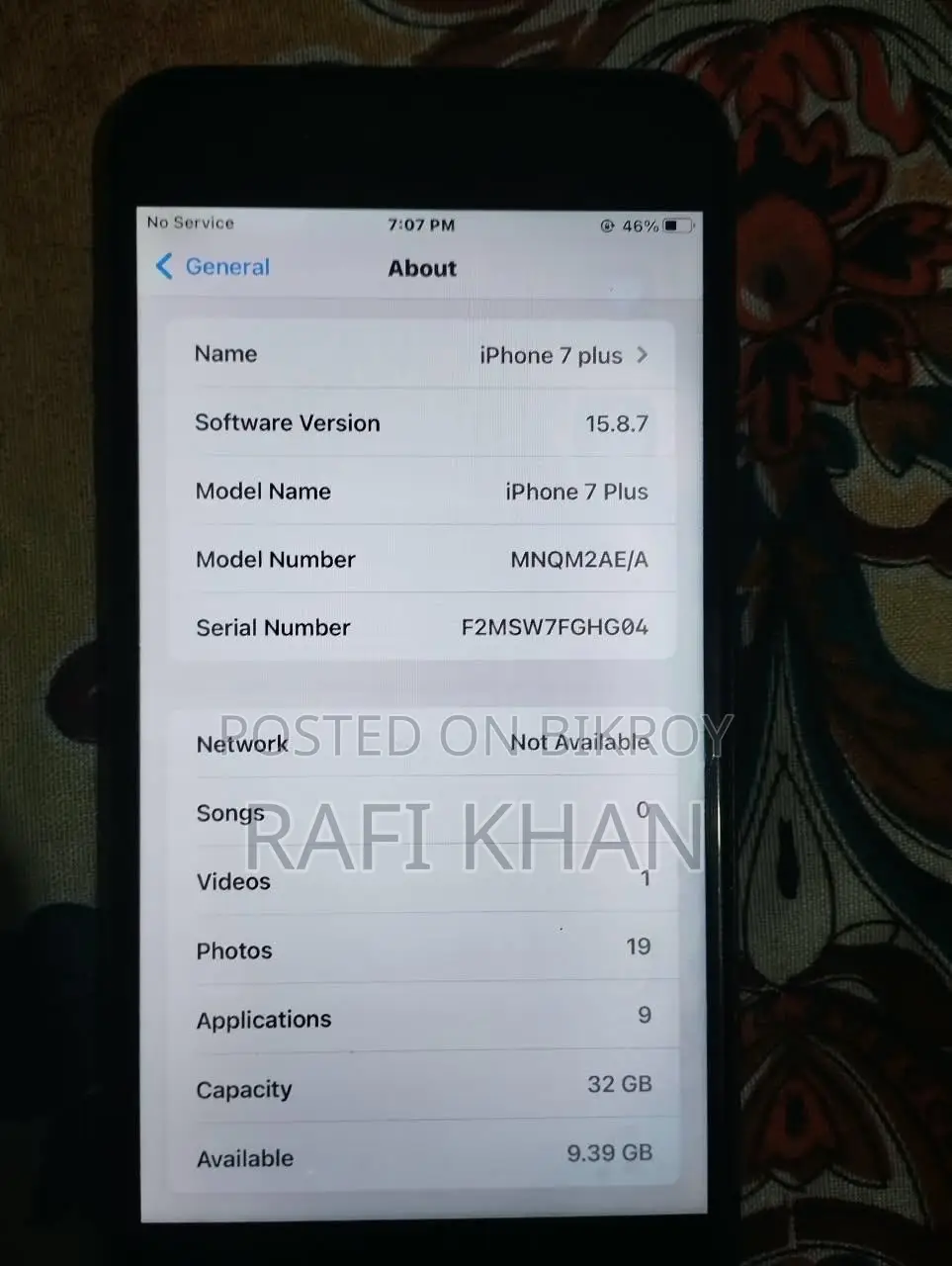 Apple iPhone 7 Plus 32 GB Black
