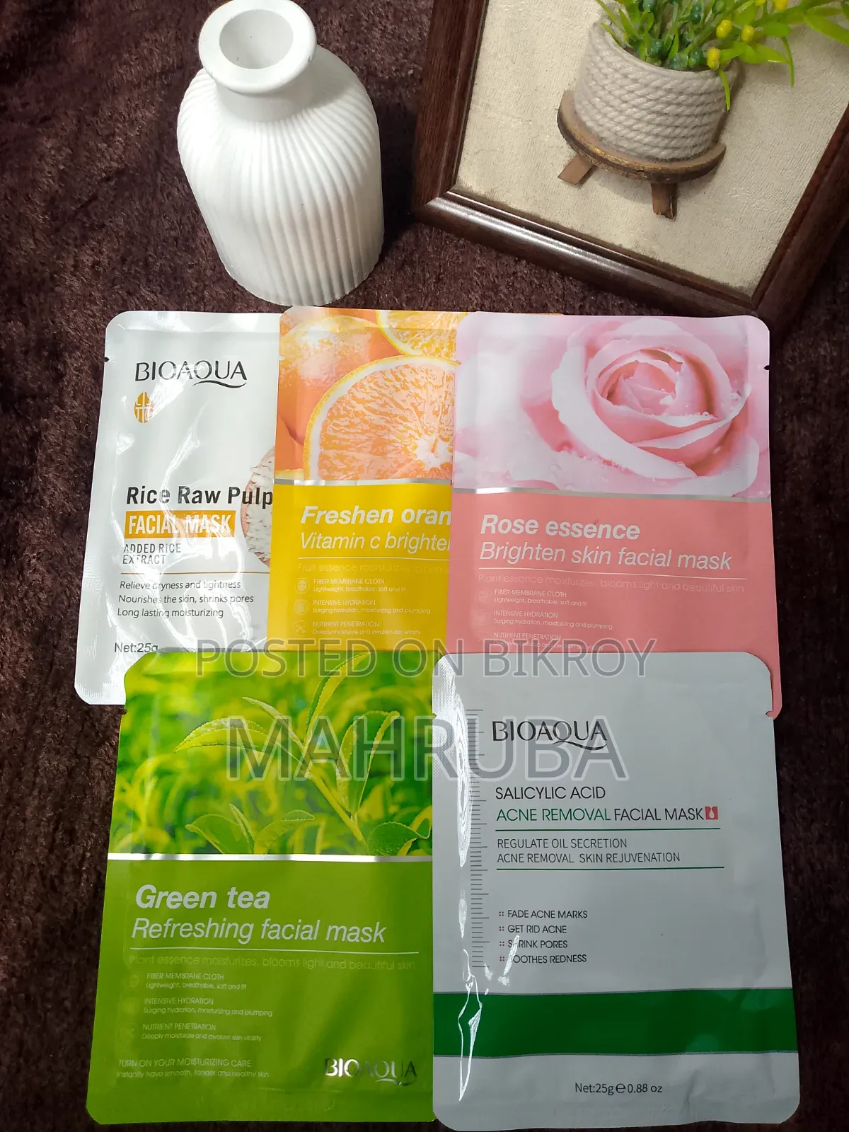 Bioaqua Sheet Mask Combo 5 PCS