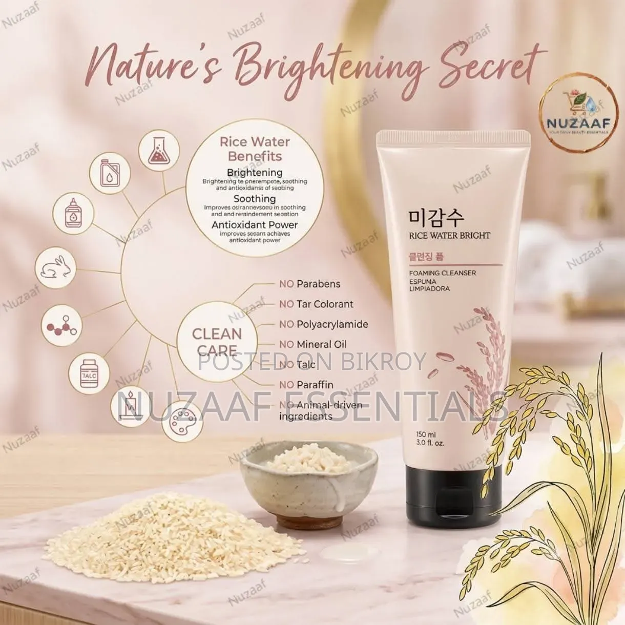Rice Water Bright Facewash