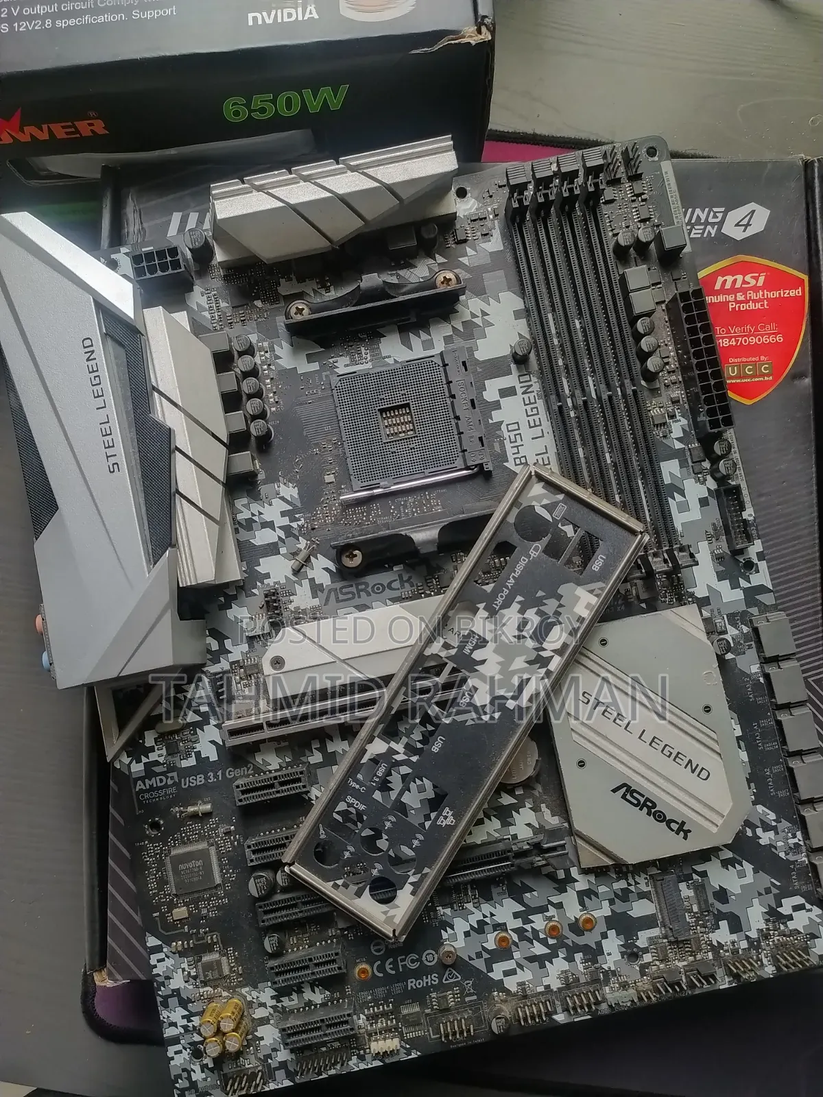 Asrock B450 Steel Legend ATX Gaming Motherboard