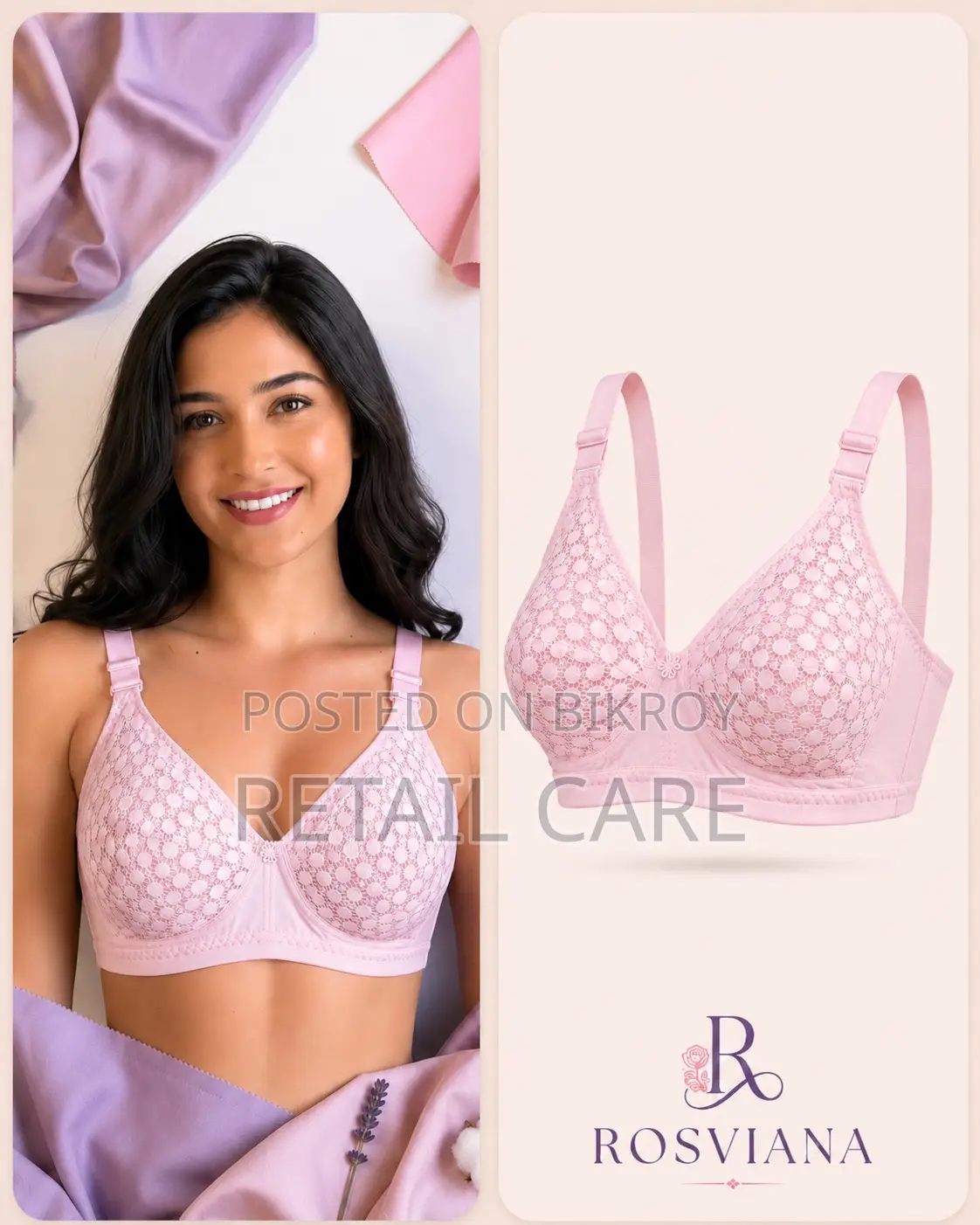 4 PCS AC Net Bra Combo Comfortable & Stylish Women’s Net Bra Set