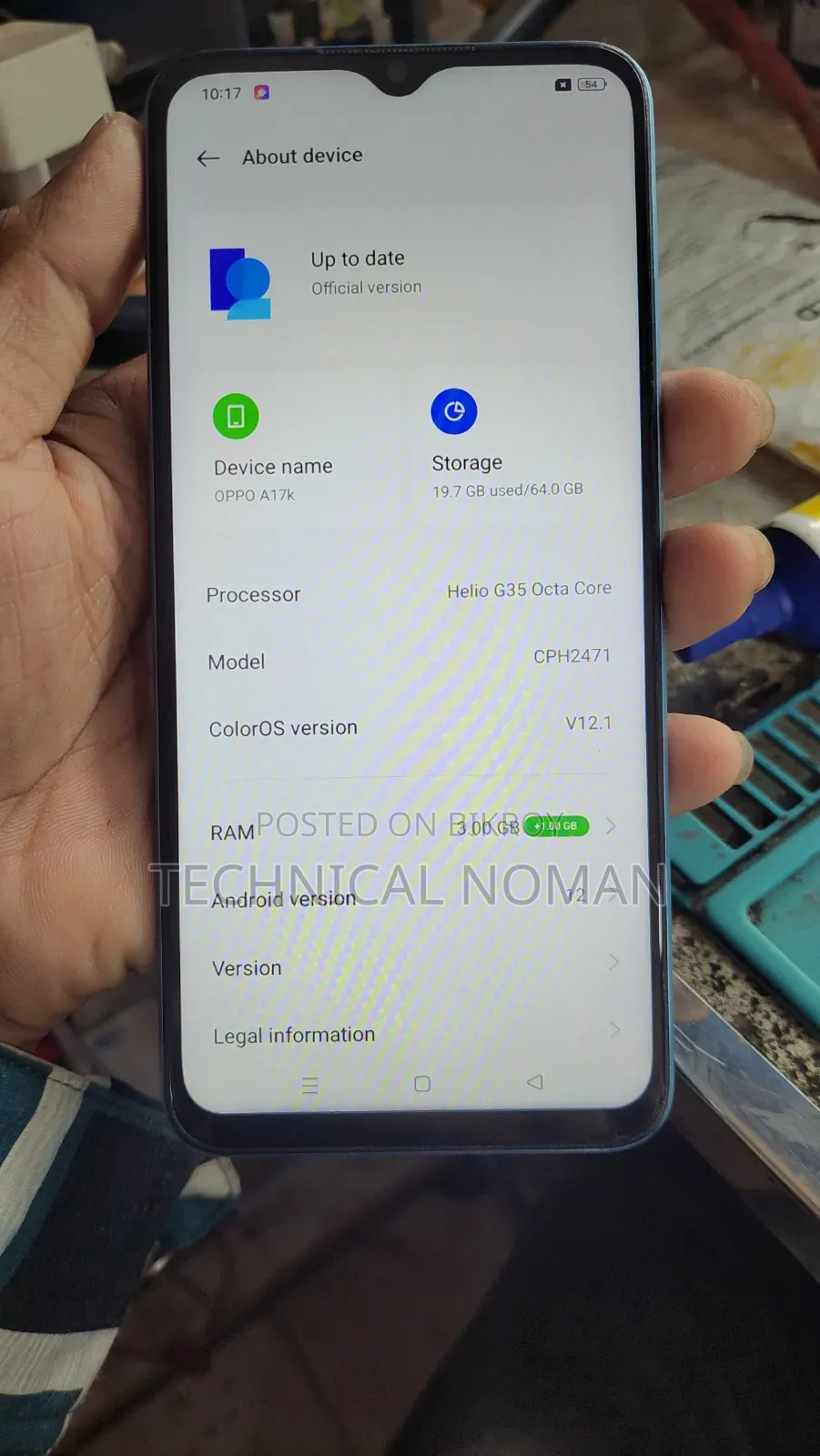 Oppo A17K 64 GB Blue