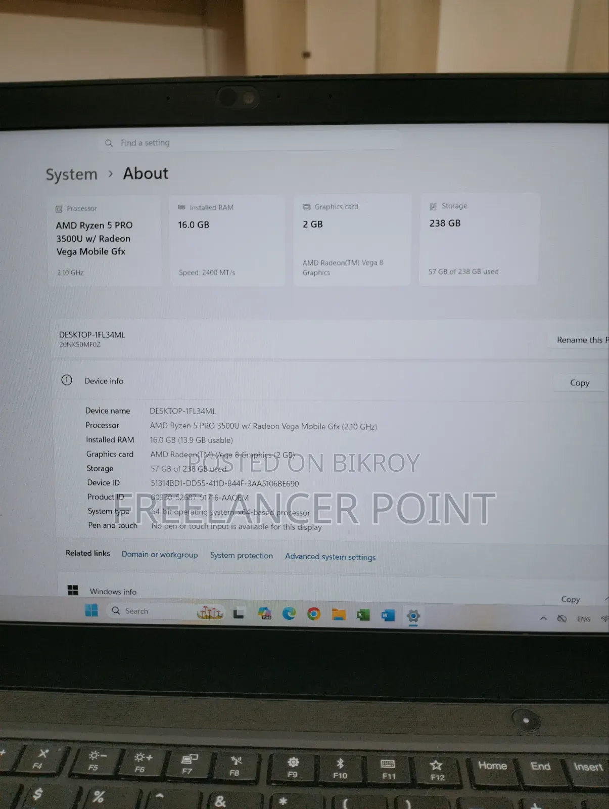 Laptop Lenovo ThinkPad t495s 16GB AMD Ryzen 5 SSD 256GB