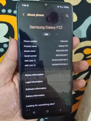 Samsung Galaxy F22 128 GB Blue