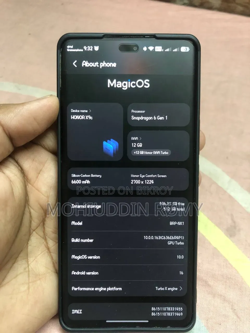 Honor X9c 512 GB Black
