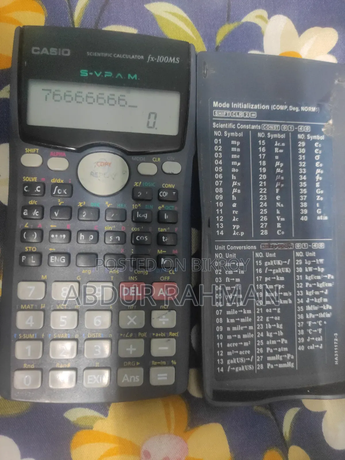 Casio Scientific Calculator Fs100ms