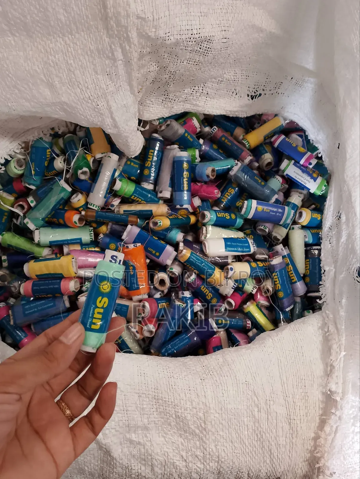 Thread will be sold by the kilogram