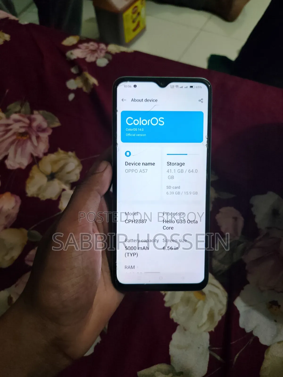 Oppo A57 64 GB Blue