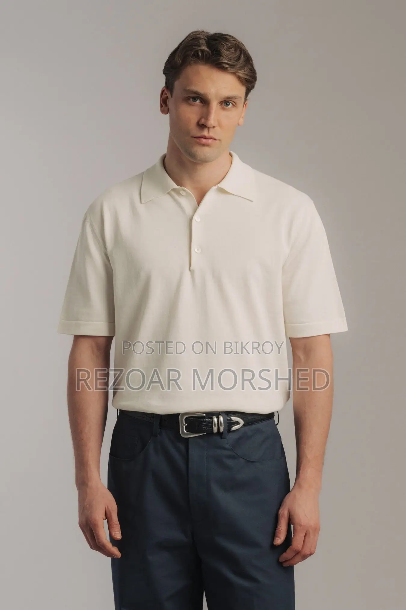 Half Sleeve Knit Polo