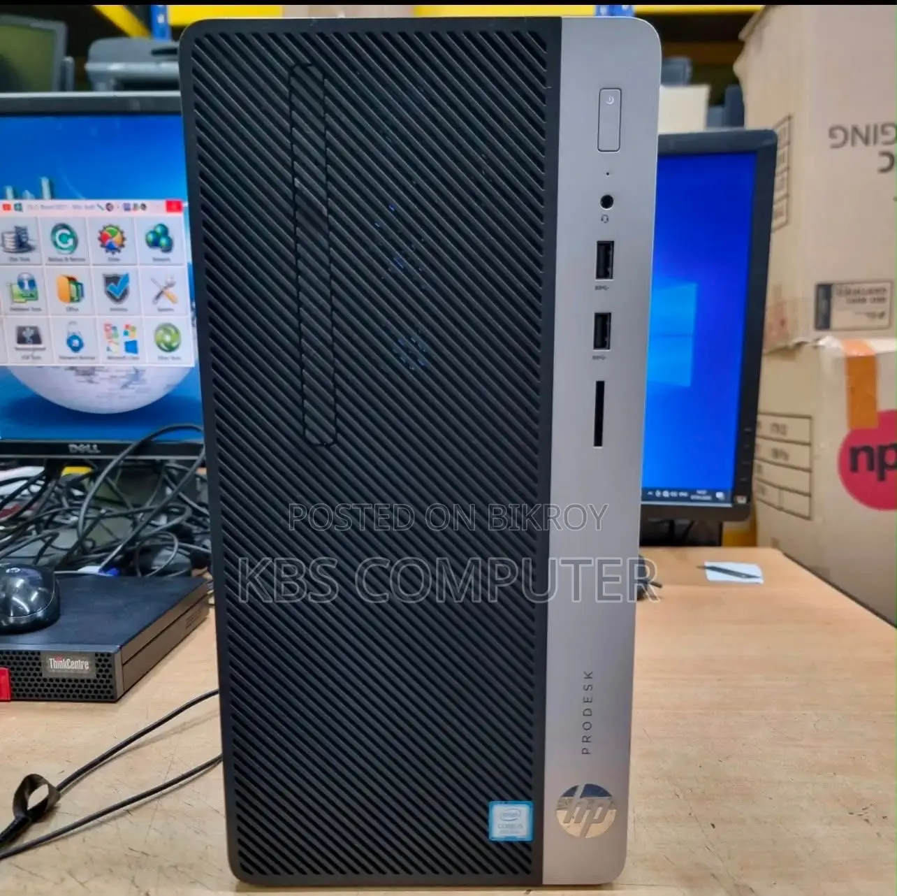 Desktop Computer HP ProDesk 400 G5 8GB Intel Core i7 SSD 128GB