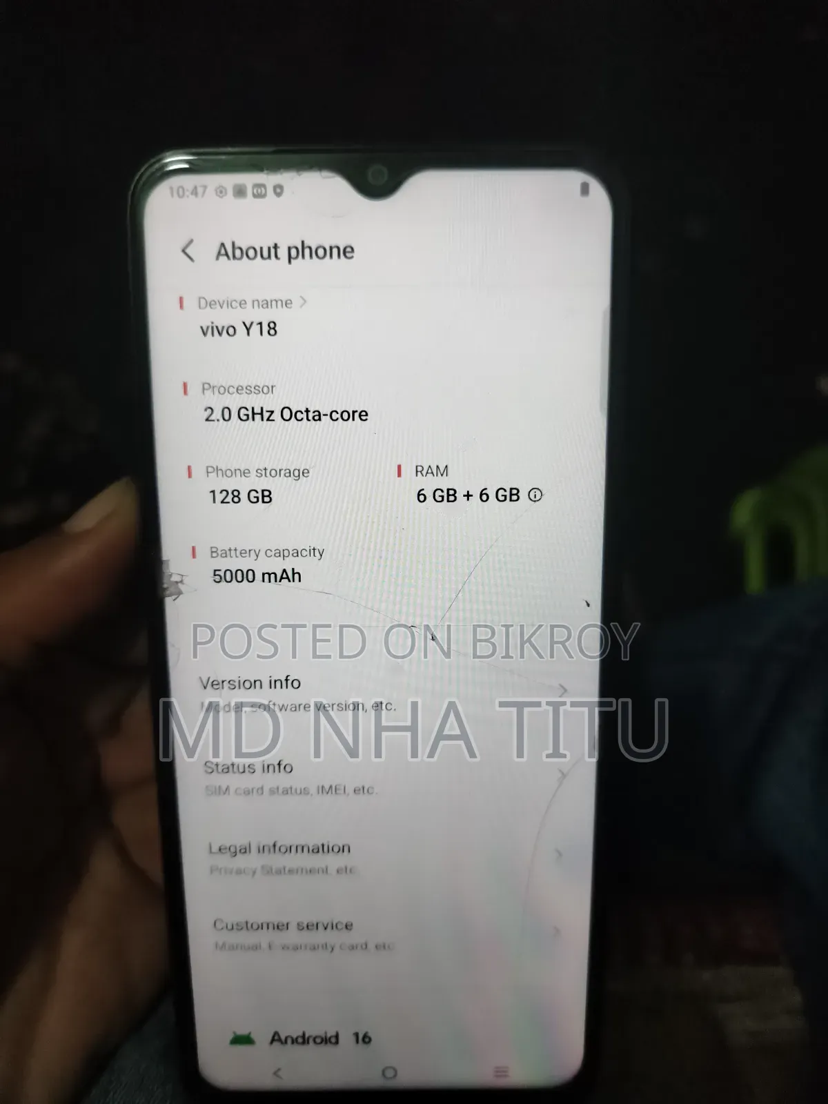 Vivo Y18 128 GB Rose Gold